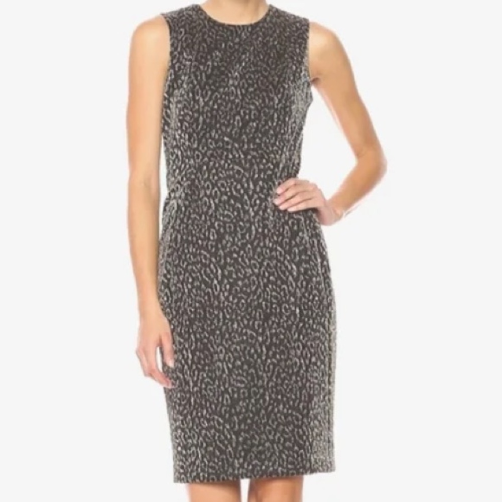 Calvin Klein Metallic Leopard Dress 12